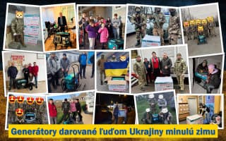 Generátory ľuďom Ukrajiny: proti zime a tme a ako možnosť spojenia s blízkymi